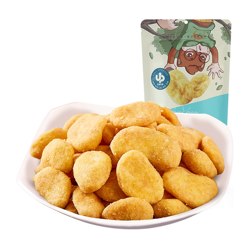 三只松鼠蟹香蚕豆205g休闲零食炒货蟹黄特色小吃豆类制品