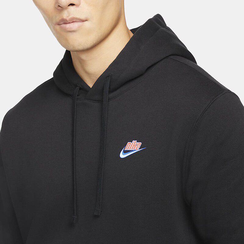 nike耐克nsw后背印花图案男子针织连帽套头运动卫衣