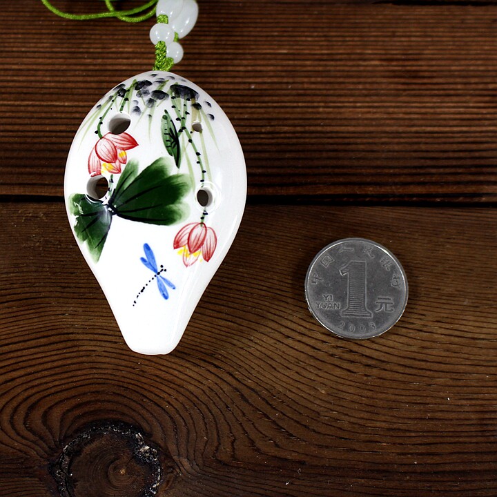 手绘造型水滴高音6孔陶笛包邮sc六孔风雅陶笛