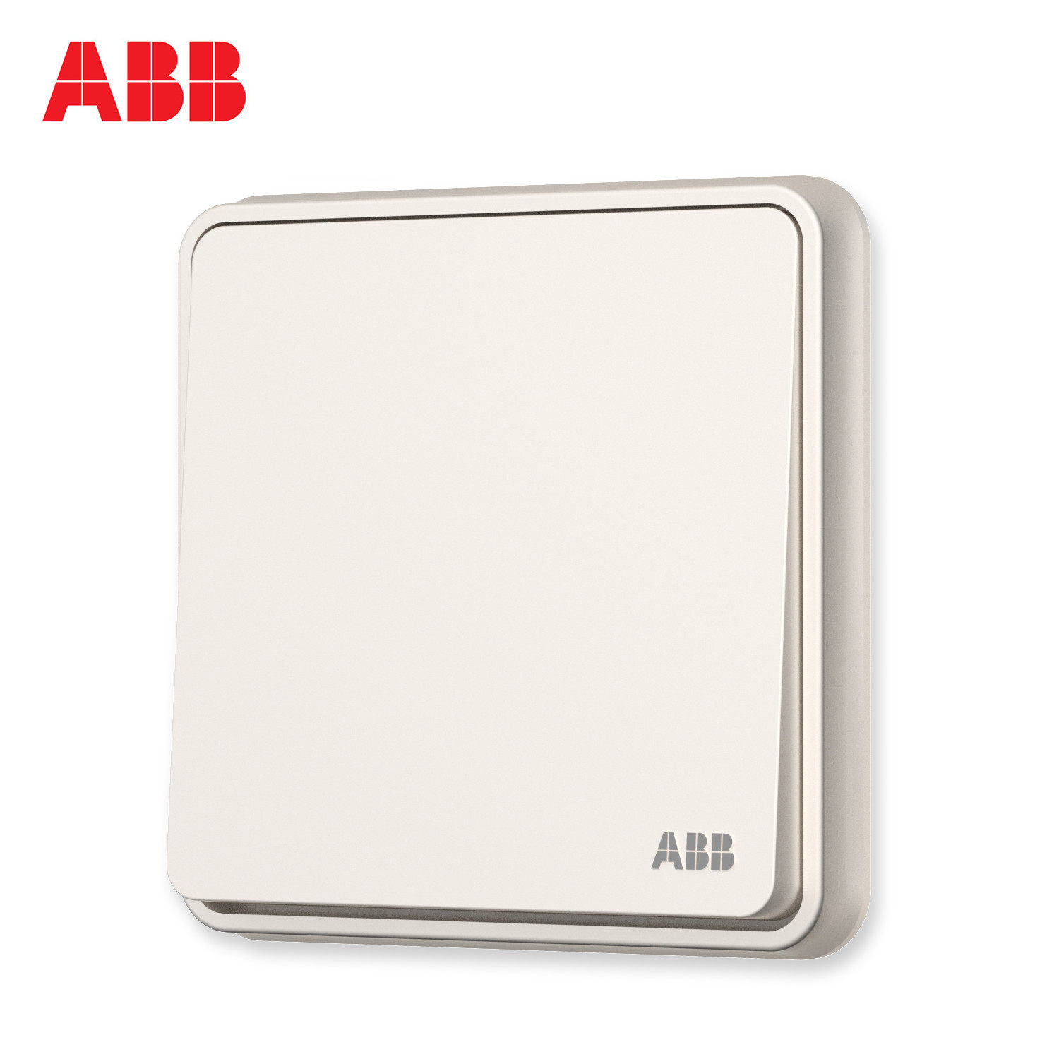 开关abb16ax开单一开面板开关插座墙壁白墙壁雅典单控开关