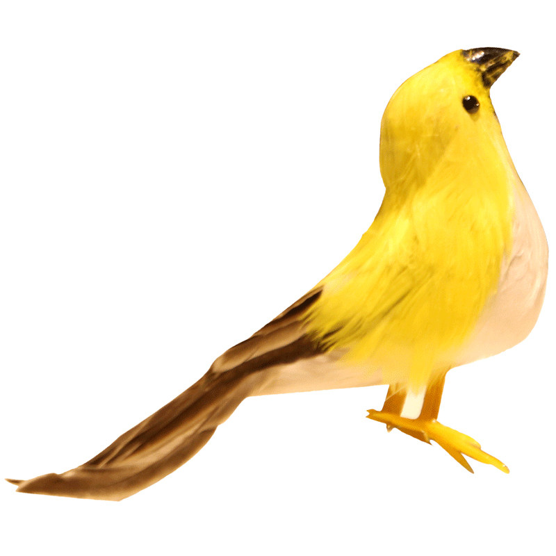 新品仿真羽毛小鸟情侣母子装饰摆件工艺品园林摆件