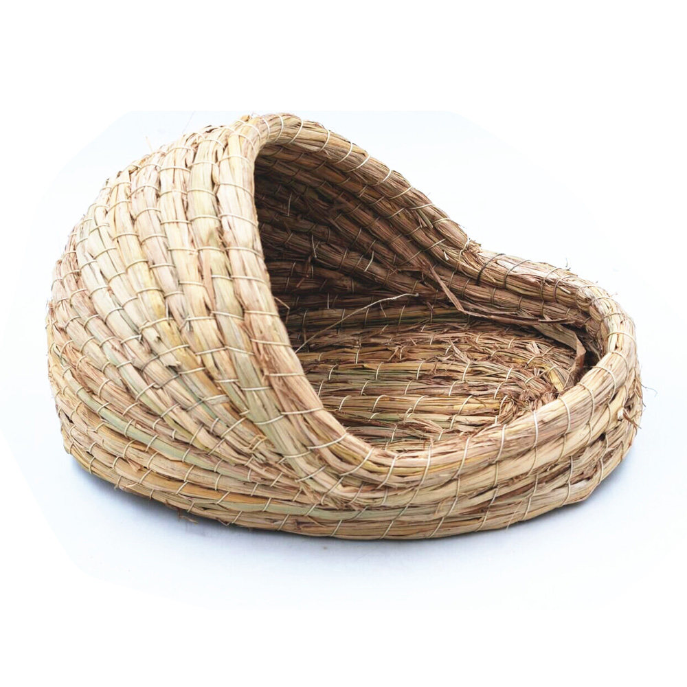 草窝兔兔兔子天然磨牙豚鼠兔窝笼子用品稻草窝