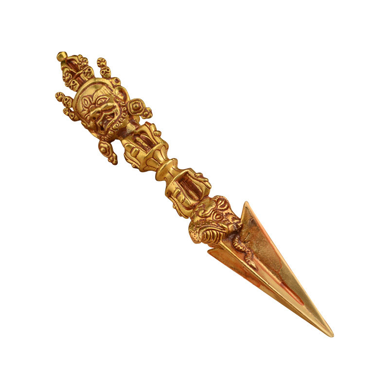 金刚普巴镢撅佛教法器修行底座不带金金刚铜鎏其他