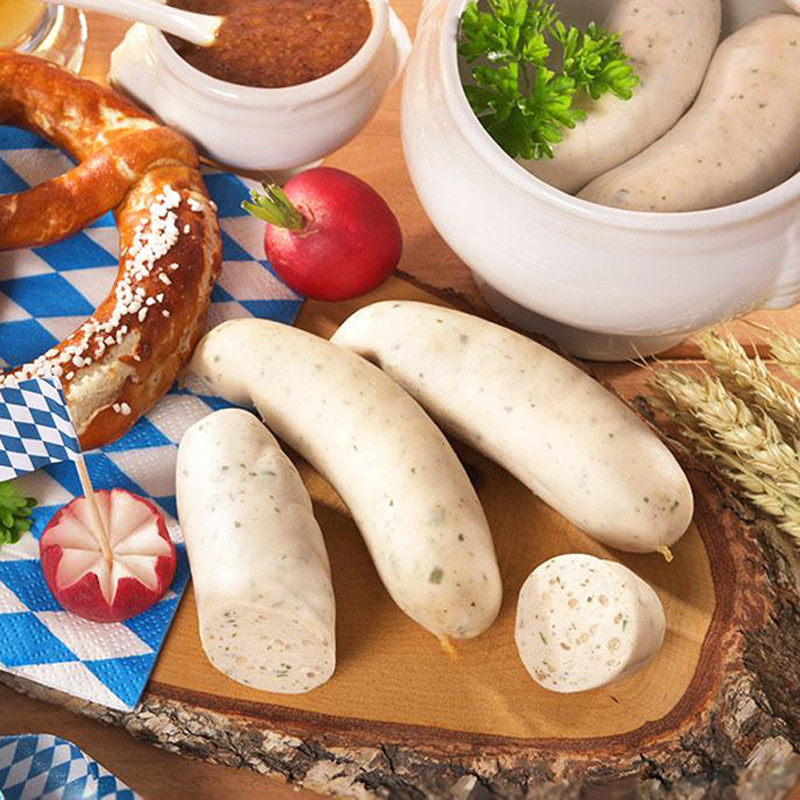 香肠西餐健士慕尼黑1kg德国风味白肠水煮白色香肠