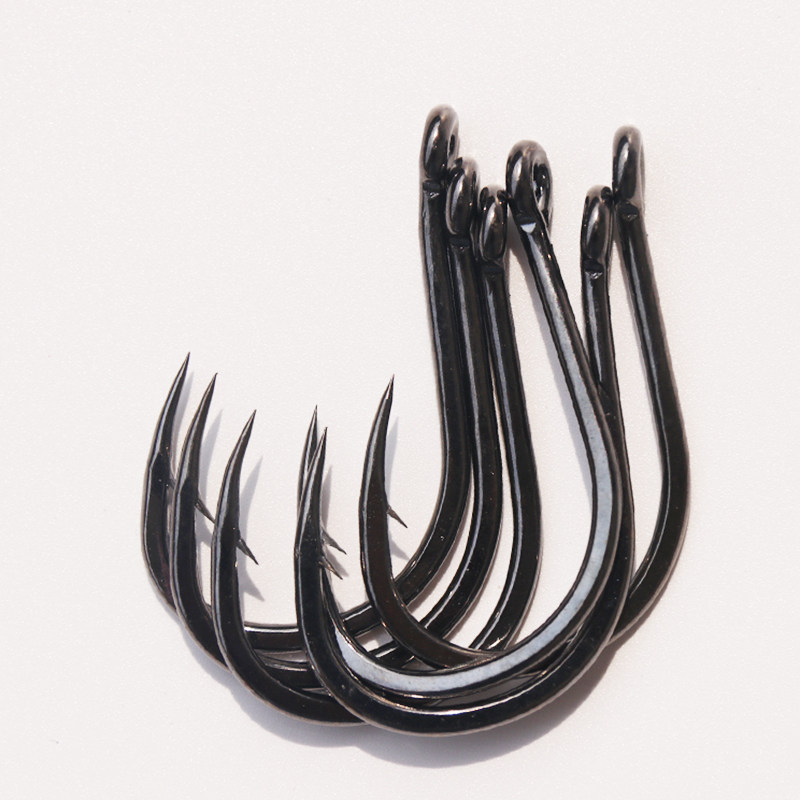 鱼钩巨物铁板进口特大号恶棍加粗深海钩黑石斑钩鱼钩