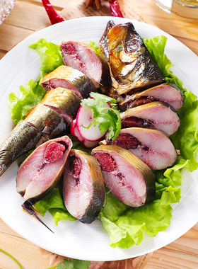 特价俄罗斯风味烟熏鱼肉整条产熏制