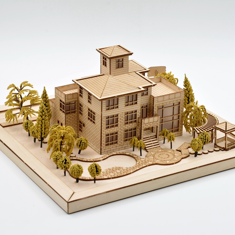 沙盘建筑别墅模型材料包微景观场景diy手工模型制作工具