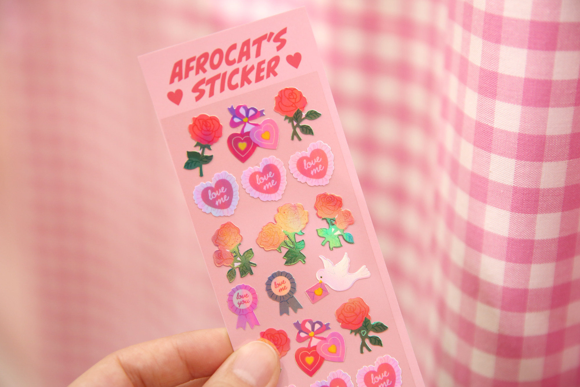 afrocat韩国可爱甜美娃娃闪闪闪闪珠珠光装饰贴纸贴纸