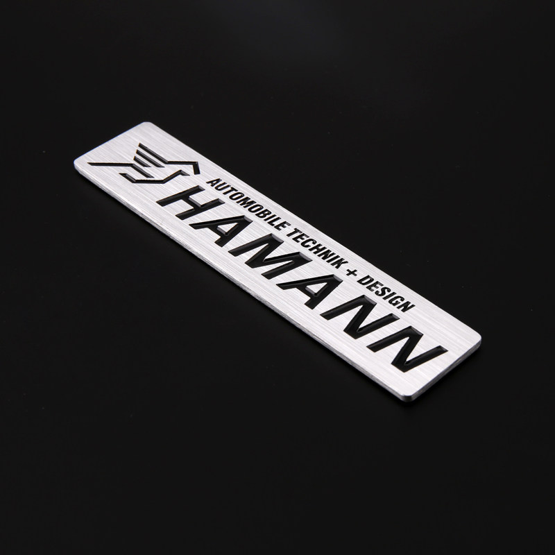 宝马改装厂hamann车标金属标精工标牌车贴汽车装饰bmw性能车哈曼