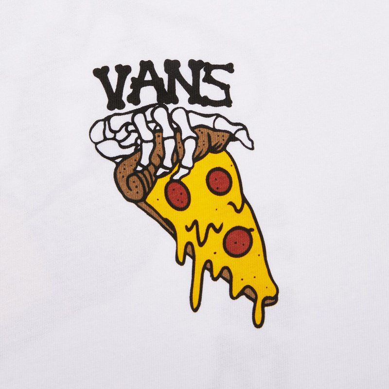 vans范斯短袖2021夏季新款披萨骷髅运动休闲圆领运动t恤