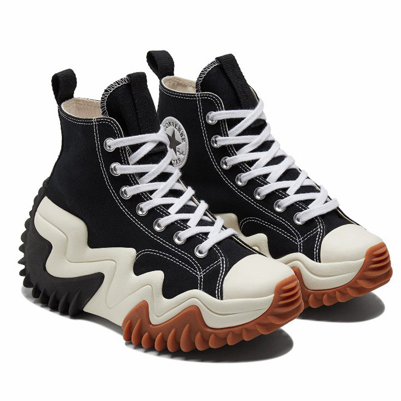 匡威女鞋runstarmotion松糕厚底帆布布鞋高帮帆布鞋