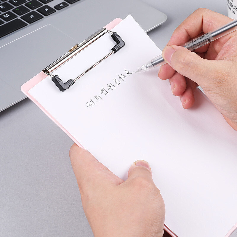 夹子晨光文件夹a4竖夹纸垫纸板板书硬板a5文件夹