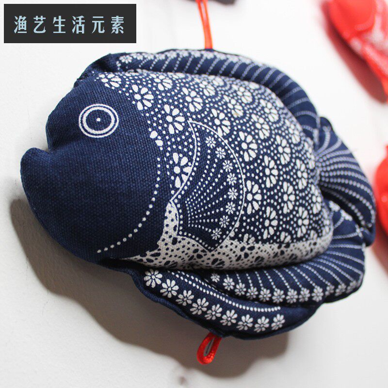 锦鲤鲤鱼挂件元宝布艺鱼挂饰品壁饰招财风水壁饰