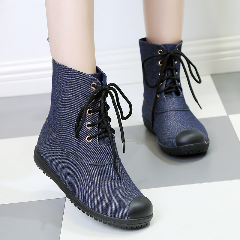 冬季女士雨鞋防水胶鞋保暖水鞋女雨靴防滑短筒雨鞋