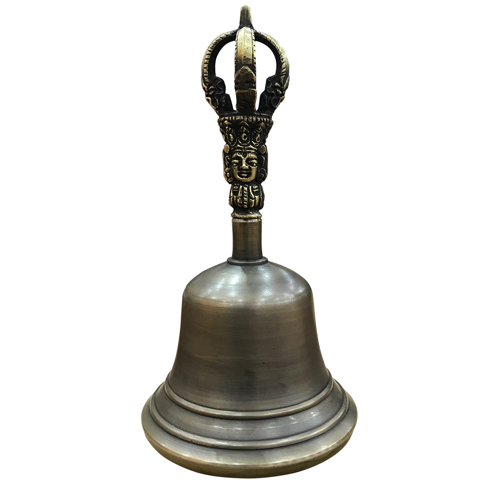 金刚禅修用品法器佛具铃铛密宗铃杵纯铜尼泊尔佛教工艺品