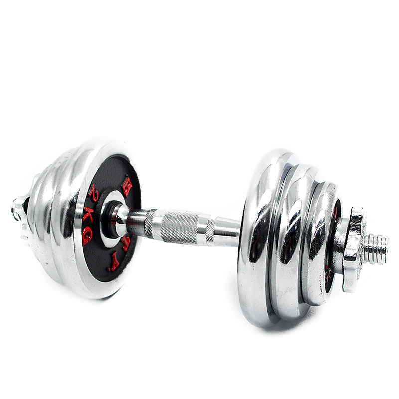 会军多彩电镀组合哑铃男士健身家用练臂30kg哑铃