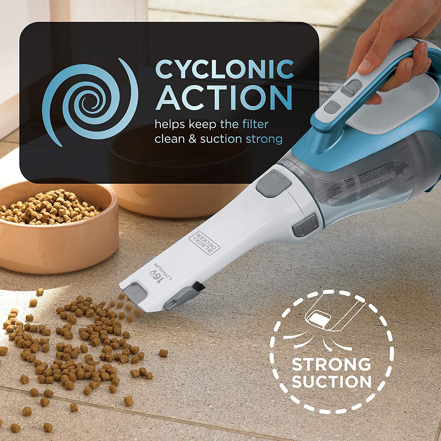 美国代购blackdecker手持充电式吸尘器chv1410l吸力152aw110v车用