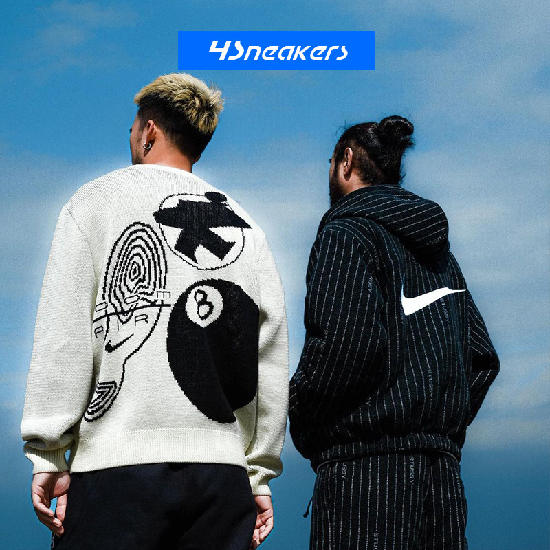 耐克nikestussy联名套装短袖卫衣毛衣帽外套dr4426-480运动卫衣