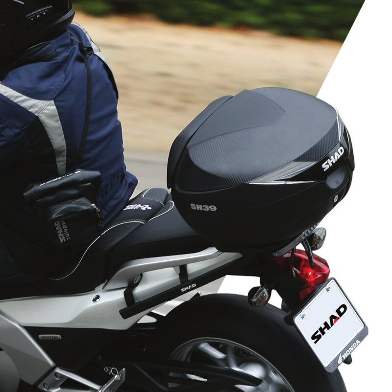 shad摩托车大号踏板踏板车车尾箱置物箱快拆sh39摩托车尾箱
