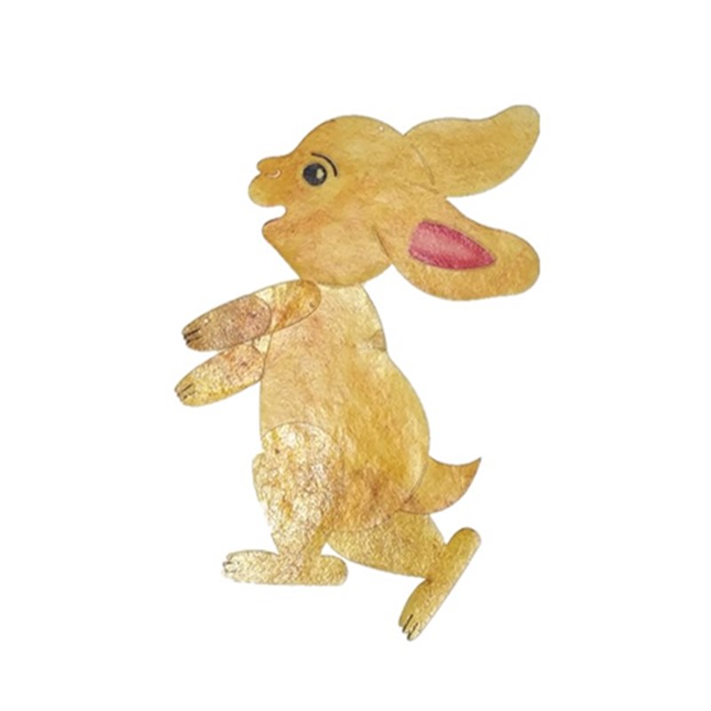 绘影皮影戏动物道具兔子两个包邮操作双面表演皮影