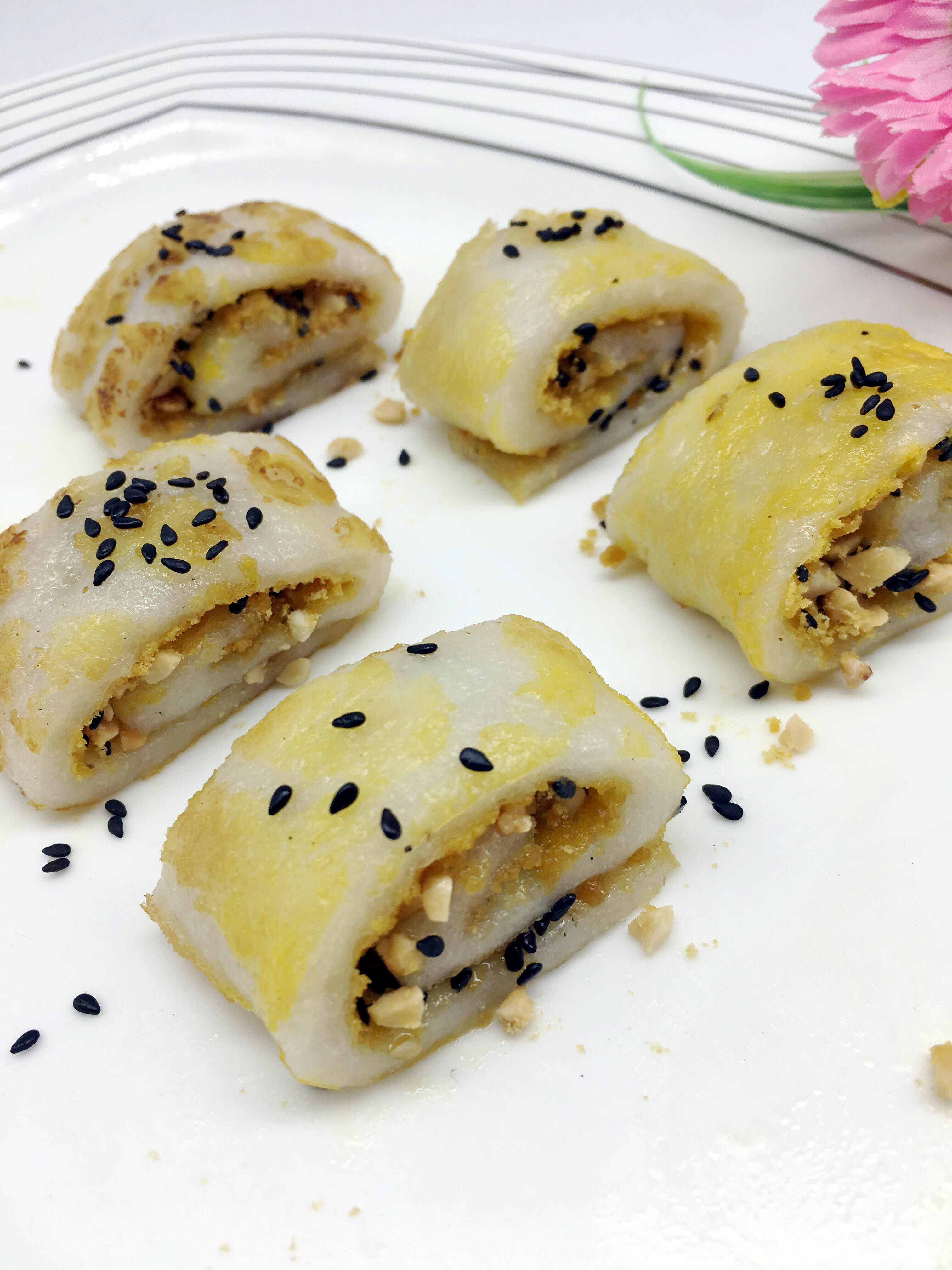 红糖芝麻花生自制汤圆糍粑麻糍甜点配料黄豆面粉