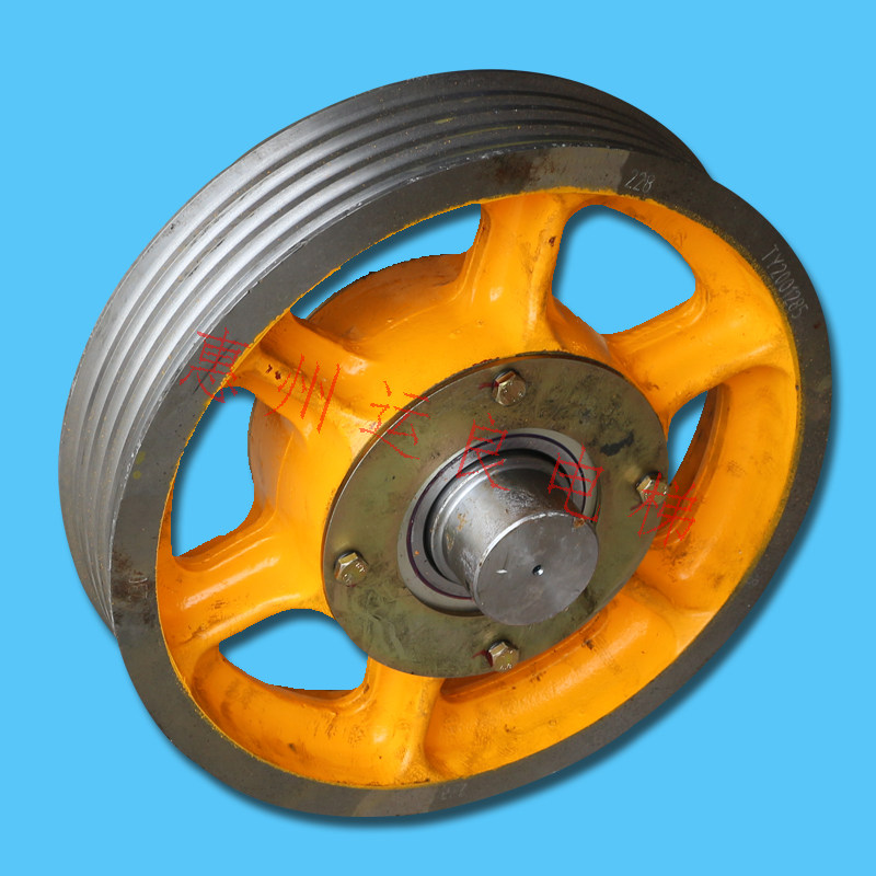 一边运良电梯配件日立机房直径反绳轮5606a长一其他机电五金