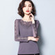 Lace bottoming shirt women's autumn and winter long-sleeved western style 2020 all-match new bright silk mesh yarn plus velvet inner top coat Lace bottoming shirt women's autumn and winter long-sleeved western style 2020 all-match new bright silk mesh yarn plus velvet inner top coat