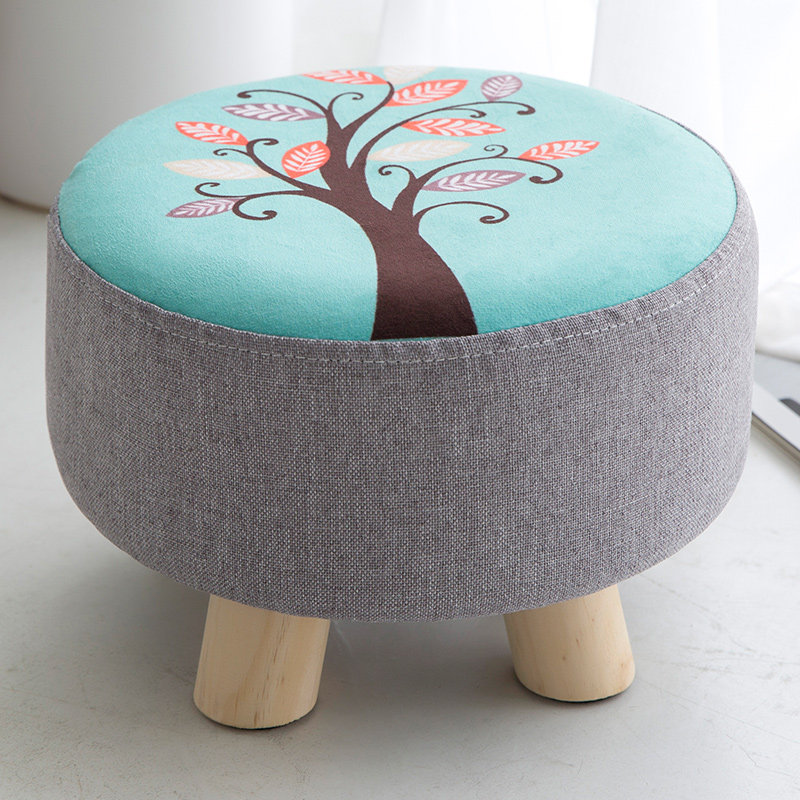 茶几凳子矮凳布艺家用现代简约创意客厅凳子可爱小板凳坐墩洗衣凳