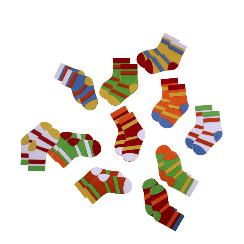 幼儿园活动区生活区小班区域区玩具蒙氏袜子配对自制其它早教玩具类