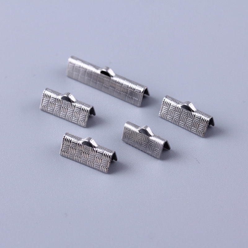 不锈钢钛钢马口夹马仔扣马夹扣马嘴扣织带扣固定扣