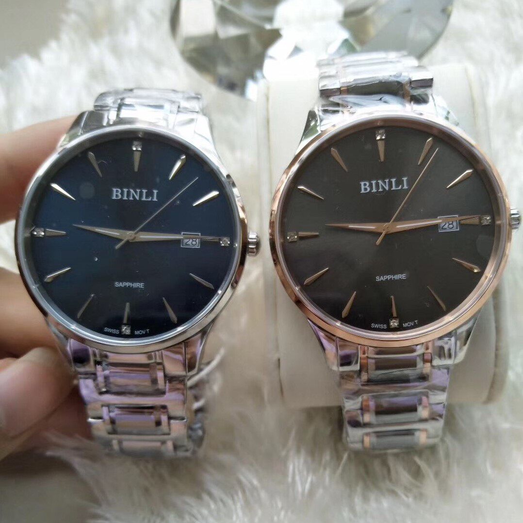 包邮宾利手表男女女款情侣表时尚潮流男表夜光防水国产腕表