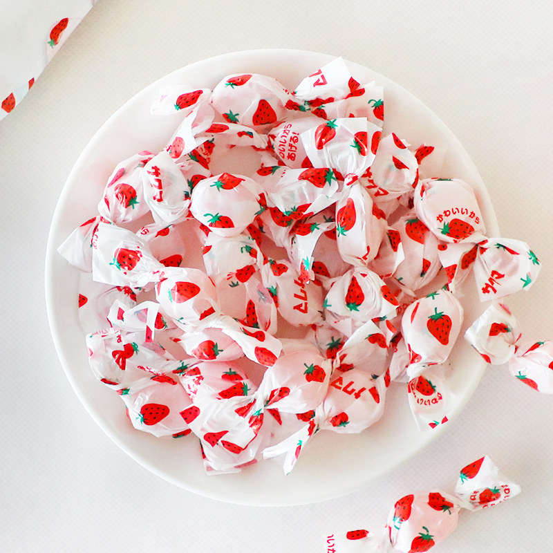 日本进口sakuma佐久间草莓牛奶夹心夹心糖糖果硬糖传统糖果