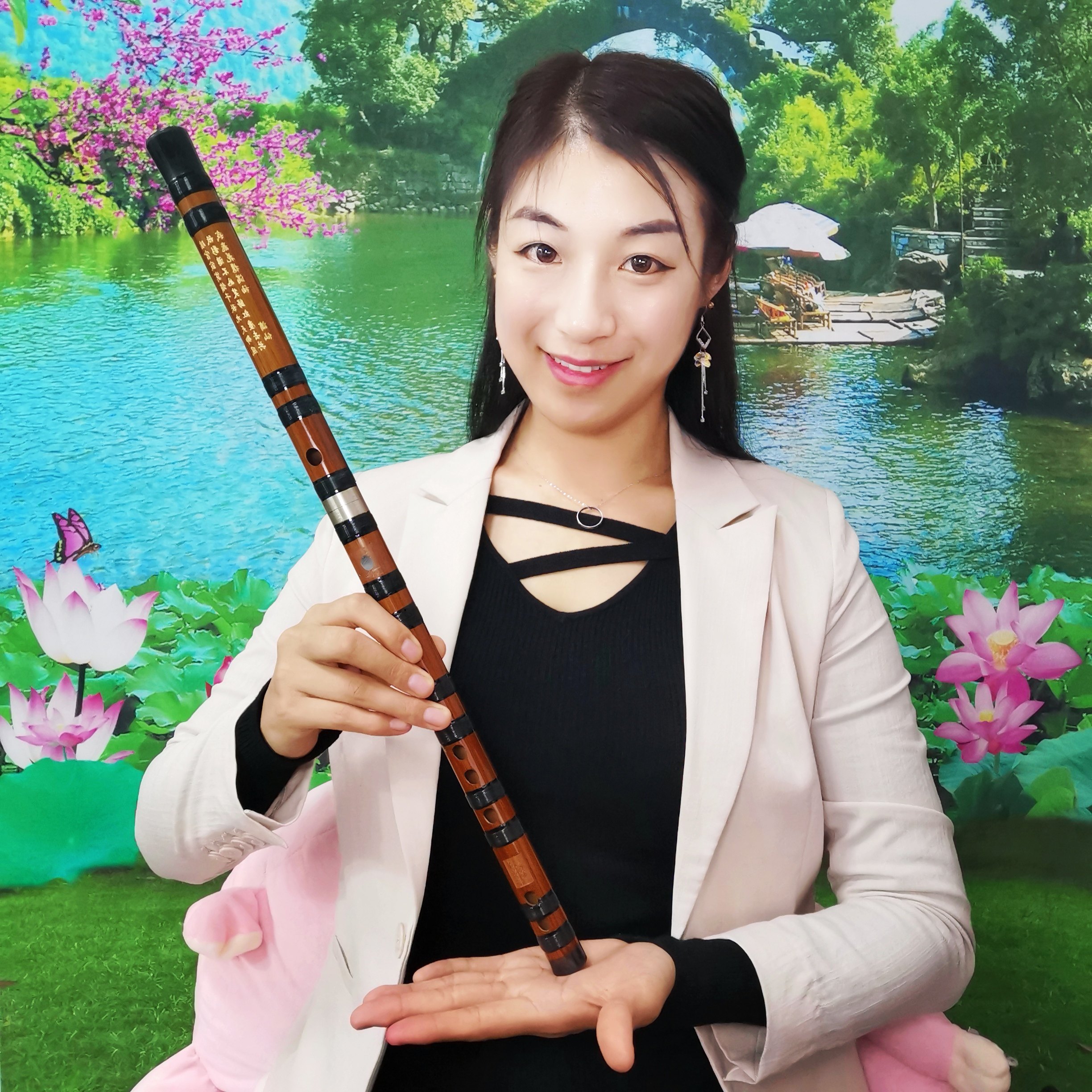 瑾儿竹笛乐坊董雪华雪华笛子精制一节两节苦竹笛子