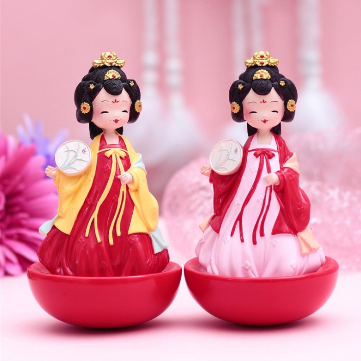 古风唐朝美女摆件创意不夜城不倒翁姐姐摆件