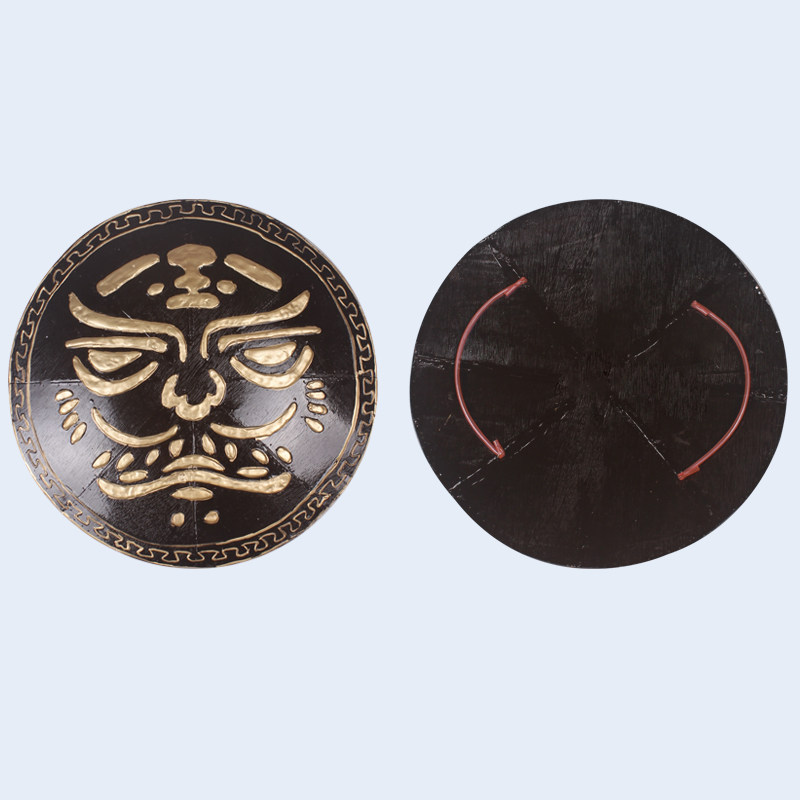 戏剧男女刽子手出手盾牌虎头戏曲单男女木质道具其他特色工艺品