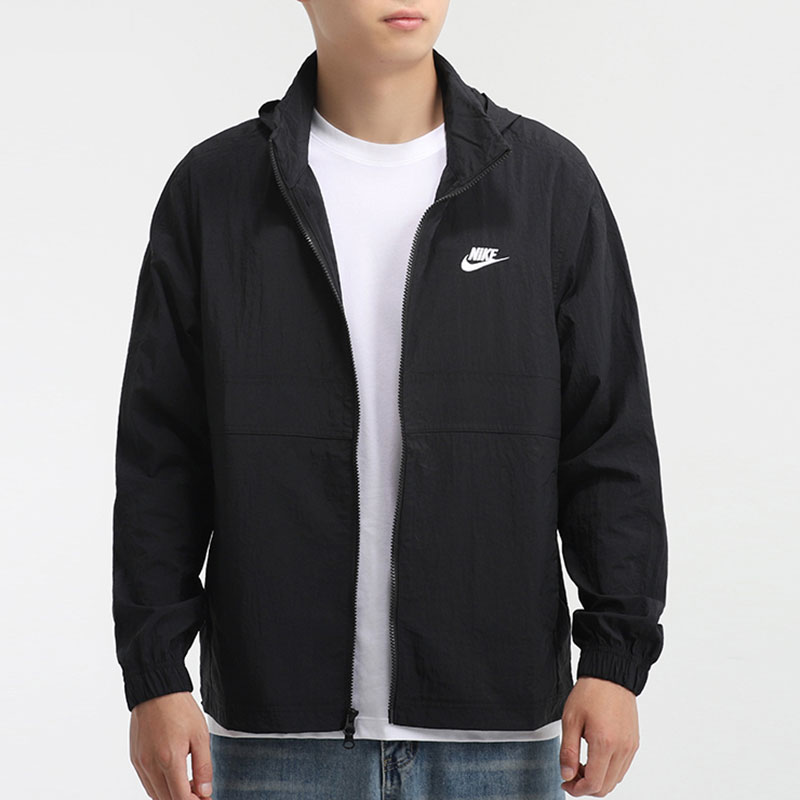 nike耐克男装秋季官网旗舰正品上衣连帽防风运动茄克