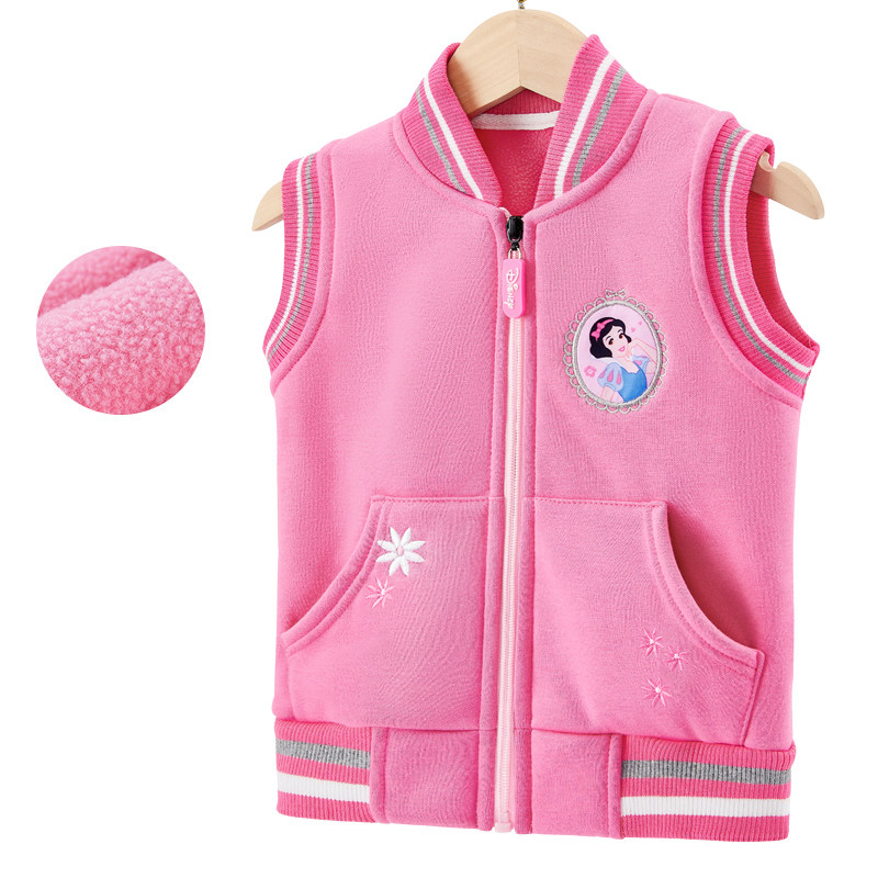 迪士尼童装女童马甲春秋薄款外穿儿童背心洋气马甲