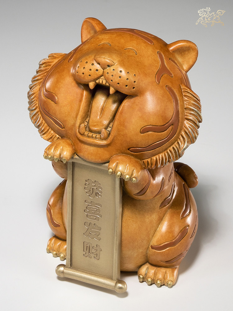 摆件铜师傅全铜开心小虎开心小虎家居饰品工艺品礼品虎年摆件