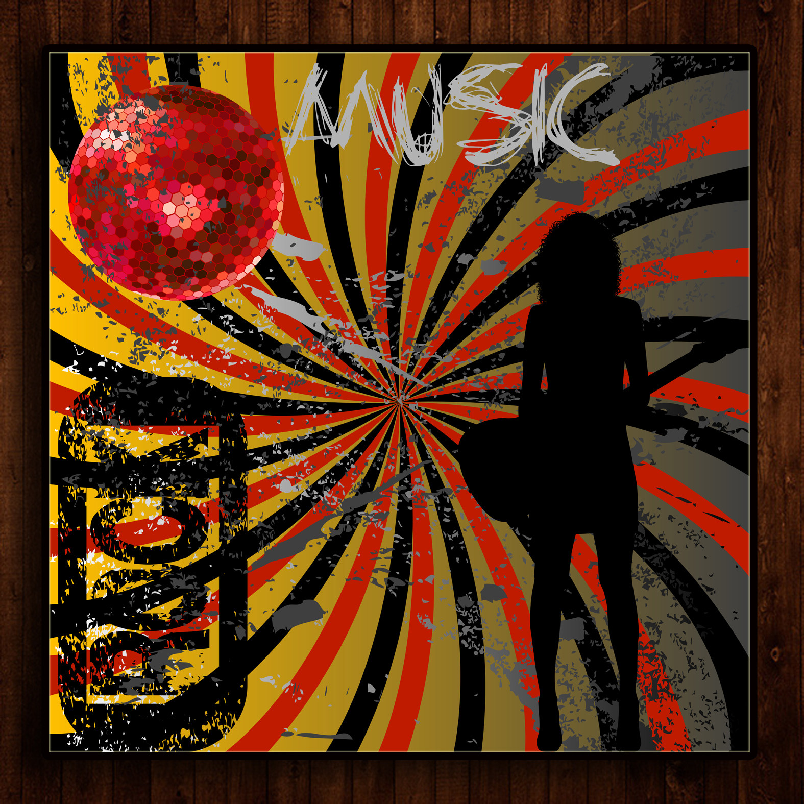 新品dj爵士萨克斯吉他摇滚装饰画酒吧琴行挂画现代装饰画