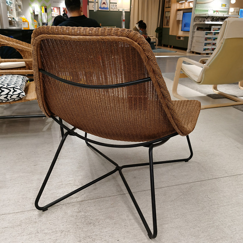 ikea宜家洛维单人沙发懒人躺椅休闲椅扶手乘凉沙发椅