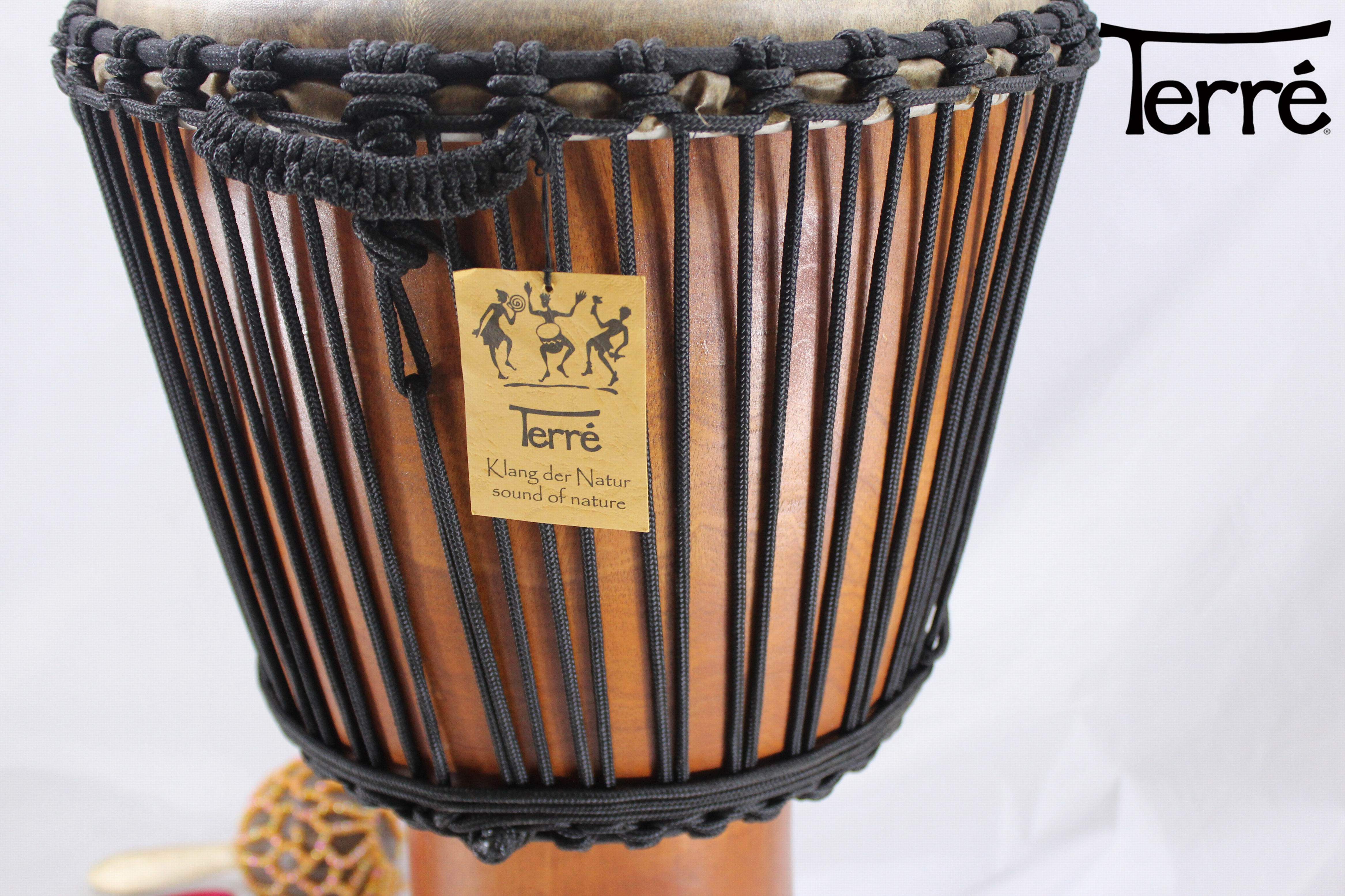 terre非洲大师级进口整木13寸山羊皮手鼓金贝djembe非洲鼓