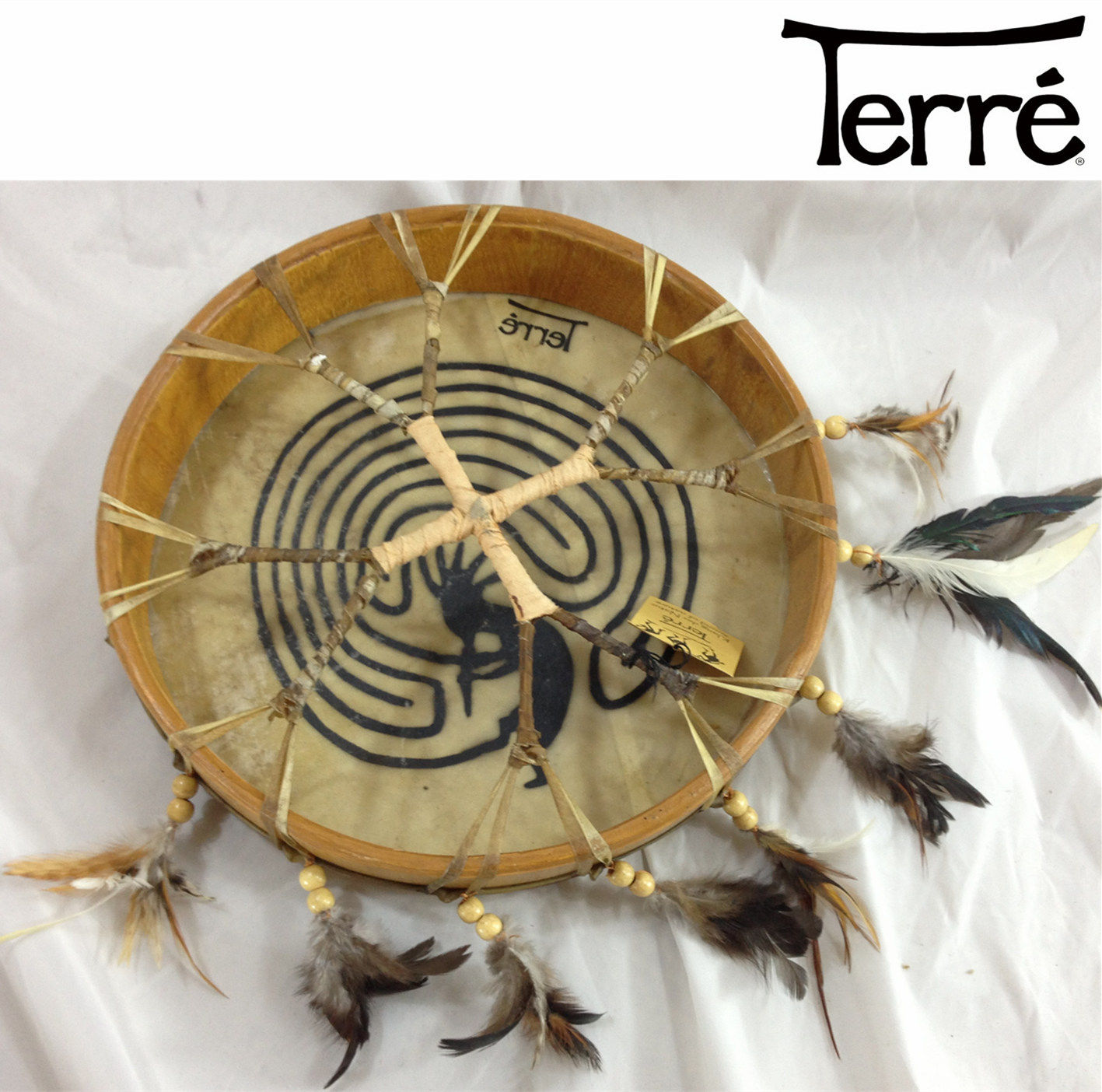 德瑞terre德国山羊皮印第安风格shaman手鼓框鼓兽皮其它西洋乐器