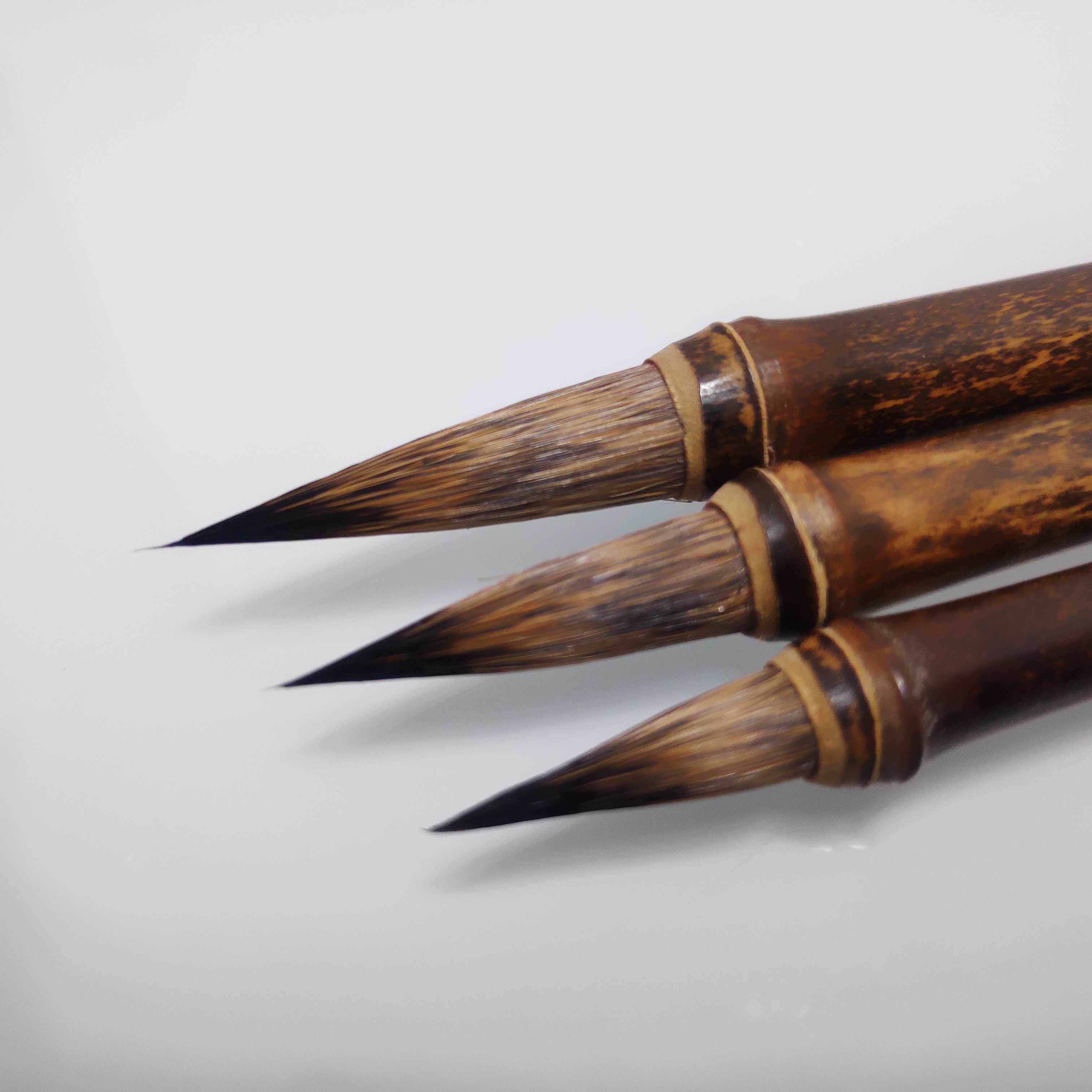 毛笔精品鼠须鼠毫天然天然竹竹节专业楷书行书毛笔