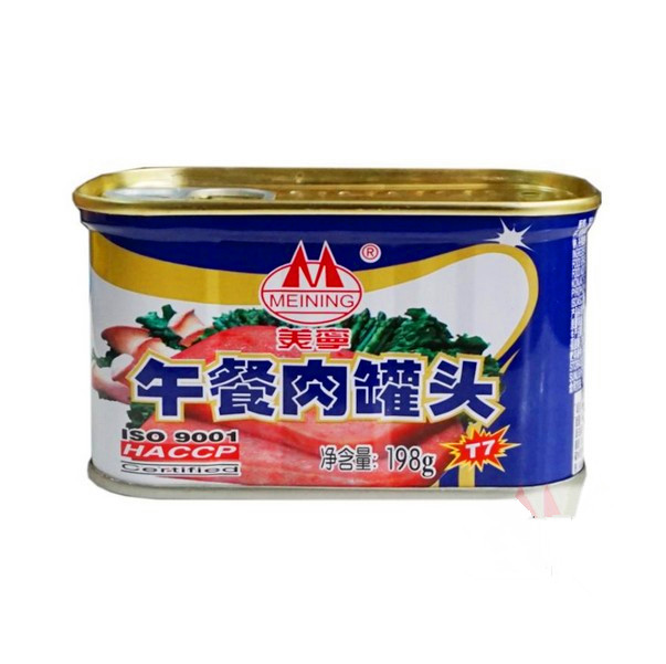 罐头美宁午餐198g方便即食6罐包邮猪肉肉制品