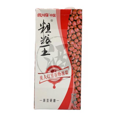 00:002022年2月可口可乐中绿粗粮王1l抹茶绿豆1升谷物代餐饮料1l*10盒