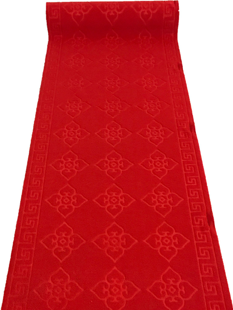 入户进门蹭脚垫除尘防滑塑料橡胶pvc绒面压花红地毯花纹楼梯走道