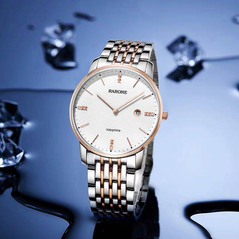 商场同款雷诺手表男士2019新款石英超薄简约国产腕表