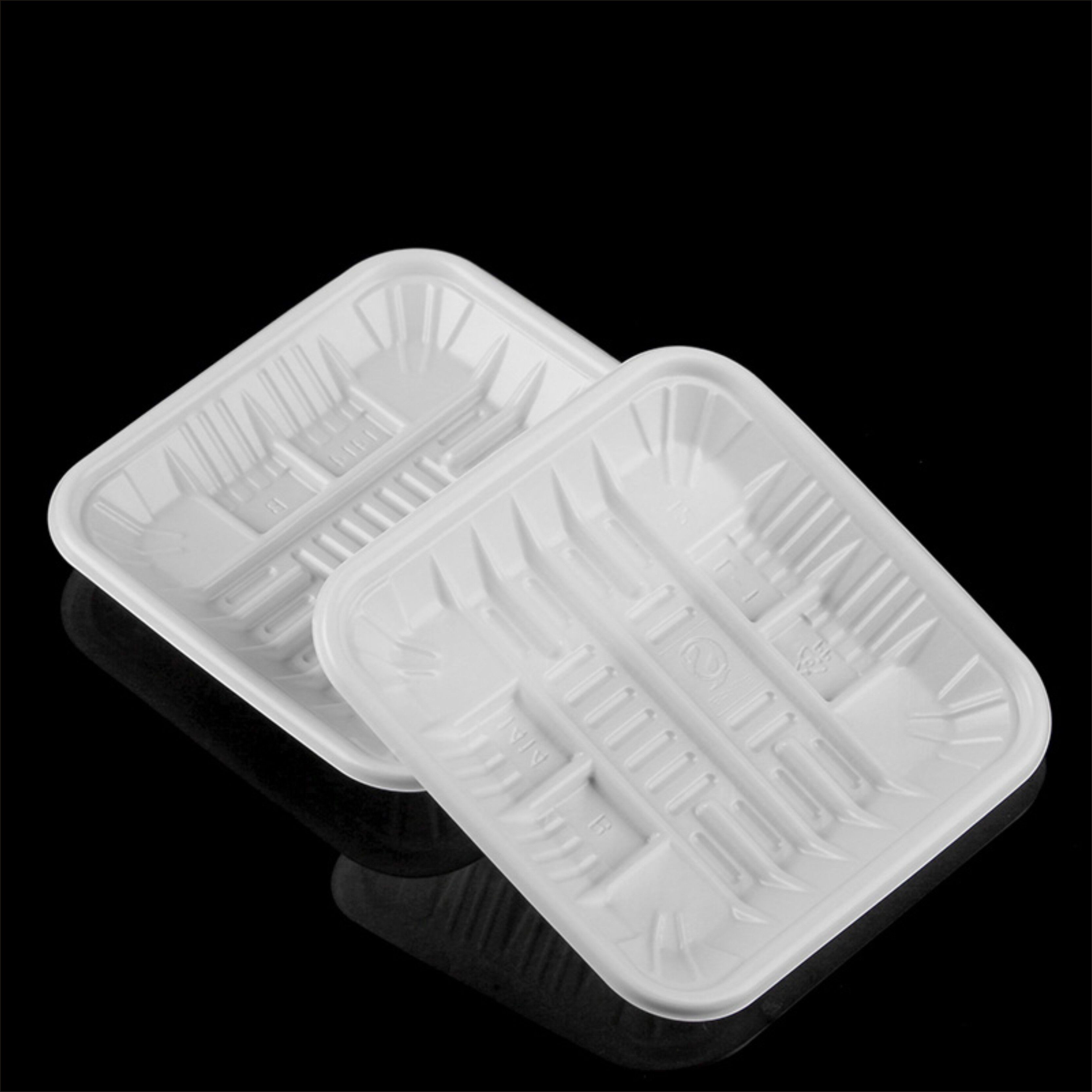 一次性托盘超市生鲜水果蔬菜包装盒长方形食品加厚一次性餐盒