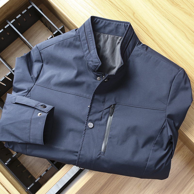 超便宜！一线公司撤柜！外贸原单剪标尾货男立领商务休闲夹克外套