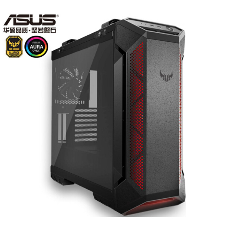 华硕tufgt501狙击手全塔电脑机箱透明台式机主机机箱